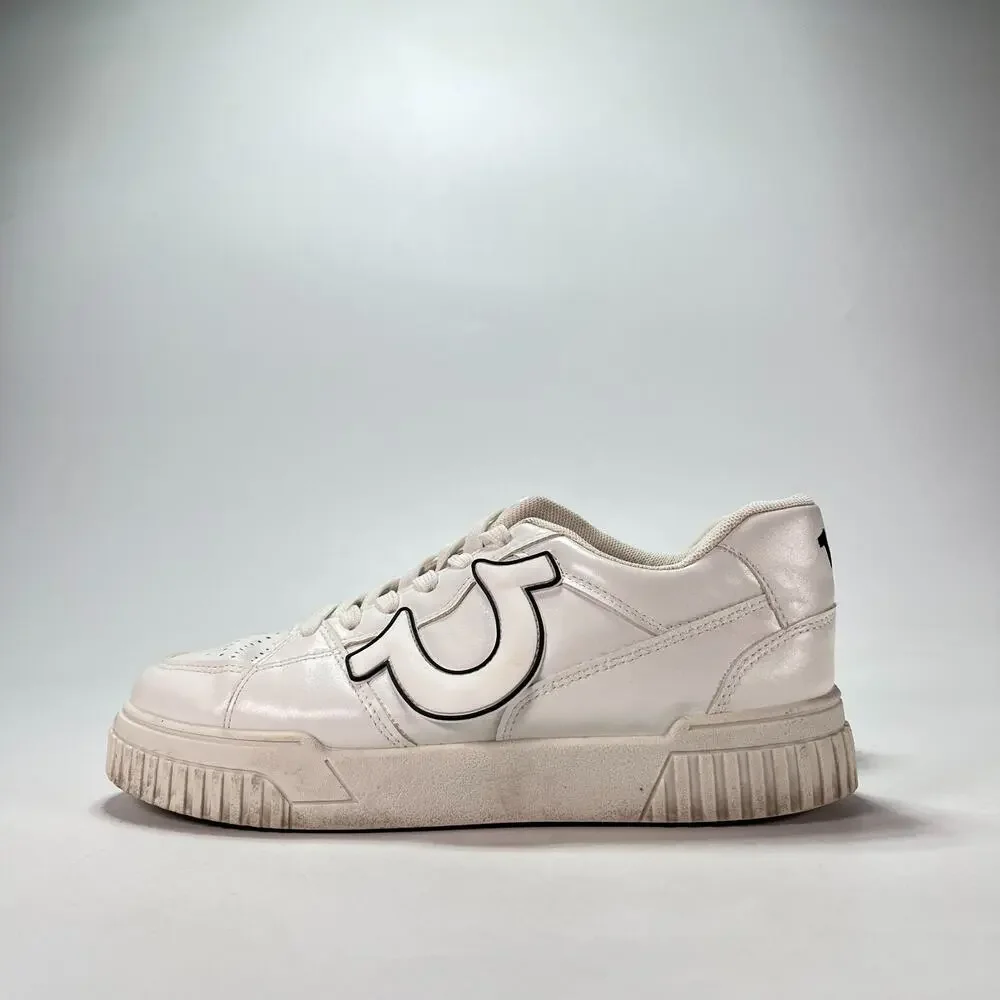 True Religion Stashaus White Low Top Casual Lifestyle Sneakers Women's Size 8